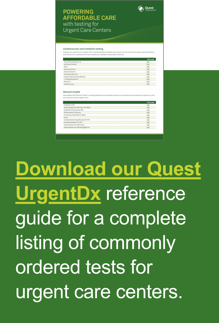 Quest Diagnostics® UrgentDx For Your Providers